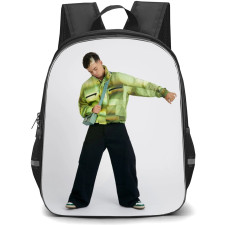Saiko Backpack School Bag StudentPack - Saiko Wearing Green Jacket White Background