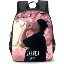Saiko Backpack School Bag StudentPack - Saiko Singing Sakura Background