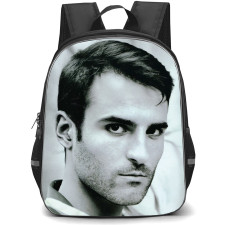 Sal Da Vinci Backpack School Bag StudentPack - Sal Da Vinci Grayscale Portrait Poster
