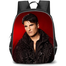 Sal Da Vinci Backpack School Bag StudentPack - Sal Da Vinci Portrait On Red Background