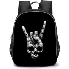 Slipknot Backpack School Bag StudentPack - Skull Hand Rock N Roll