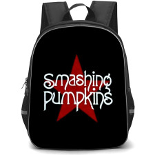 Smashing Pumpkins Backpack School Bag StudentPack - Red Star Band Wordmark