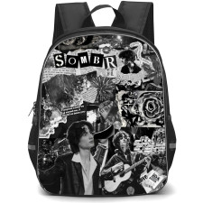 Sombr Backpack School Bag StudentPack - Sombr If Anyone Could've Saved Me Collage