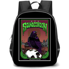 Soundgarden Backpack School Bag StudentPack - Band Crow Poster Sticker