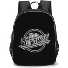 The Strokes Backpack School Bag StudentPack - Band Logo Neon White