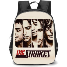 The Strokes Backpack School Bag StudentPack - Portrait Collage Band Poster