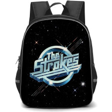 The Strokes Backpack School Bag StudentPack - Retro Logo Space Background