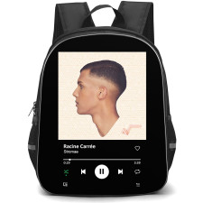 Stromae Backpack School Bag StudentPack - Stromae Racine Carree Album Spotify Library Poster