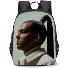 Stromae Backpack School Bag StudentPack - Stromae Side Ponytail Profile Poster