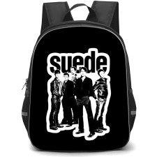 Suede Backpack School Bag StudentPack - Band Fierce Black And White Sticker Poster