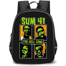 Sum-41 Backpack School Bag StudentPack - Hell Song Illustration Poster