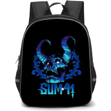 Sum-41 Backpack School Bag StudentPack - Skull Horn Fierce Band Illustration