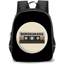 Supergrass Backpack School Bag StudentPack - Band Mixtape Pin Sticker