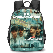 The Chainsmokers Backpack School Bag StudentPack - The Chainsmokers Brooklyn Mirage Concert Poster