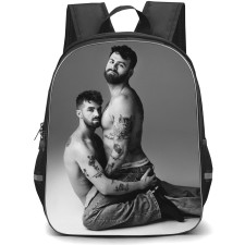 The Chainsmokers Backpack School Bag StudentPack - The Chainsmokers Calvin Klein Parody Greyscale