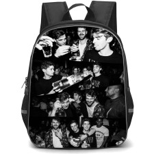 The Chainsmokers Backpack School Bag StudentPack - The Chainsmokers Partying Collage
