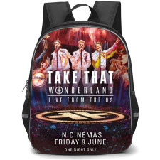 Take That Backpack School Bag StudentPack - Take That Wonderland Live From O2 Concert Poster