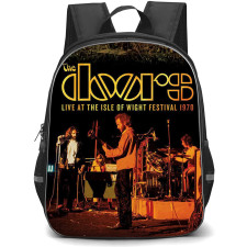 The Doors Backpack School Bag StudentPack - The Doors Isle Of Wight Festival Poster