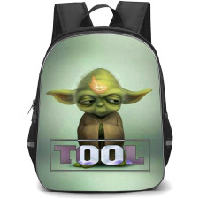 Tool Backpack School Bag StudentPack - Tool Yoda Green Background