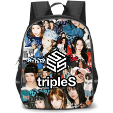 TripleS Backpack School Bag StudentPack - TripleS Logo And Text Collage Poster