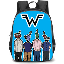 Weezer Backpack School Bag StudentPack - Instrument Head Portrait Cartoon Art
