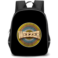 Weezer Backpack School Bag StudentPack - Vintage Circle Logo Sticker