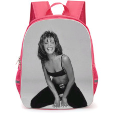 Whitney Houston Backpack School Bag StudentPack - Laughing Gray Portrait