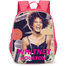Whitney Houston Backpack School Bag StudentPack - Laughing Portrait Retro Collage