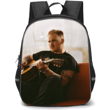 Zach Bryan Backpack School Bag StudentPack - Zach Bryan Playing Guitar On Coach Poster