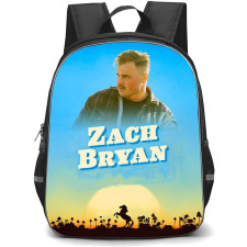 Zach Bryan Backpack School Bag StudentPack - Zach Bryan Sun Set Horse Blue Background Fan Art Poster