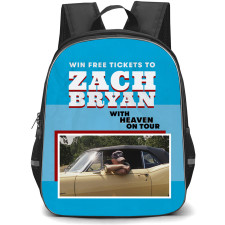 Zach Bryan Backpack School Bag StudentPack - Zach Bryan With Heaven On Tour Poster