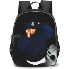 50 Cent Backpack School Bag StudentPack - Blue Hood Cap Portrait