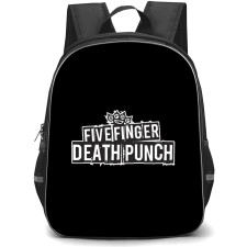 Five Finger Death Punch Backpack School Bag StudentPack - Series Wordmark In Black Background