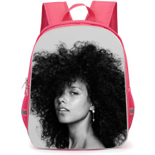 Alicia Keys Backpack School Bag StudentPack - Fierce Grayscale Portrait