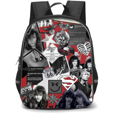 Bon Jovi Backpack StudentPack - Bon Jovi Grayscale Retro Collage Poster