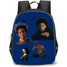 D4vd Backpack StudentPack - D4vd Candid Sticker On Blue Background