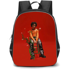 D4vd Backpack StudentPack - D4vd Sitting On Red Background Poster