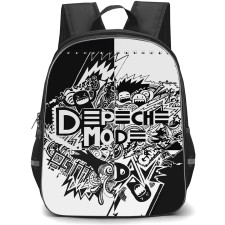 Depeche Mode Backpack School Bag StudentPack - Depeche Mode Doodle Style Art Poster