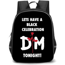 Depeche Mode Backpack School Bag StudentPack - Depeche Mode Lets Have A Black Celebration Tonight Poster