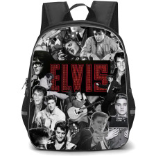 Elvis Presley Backpack School Bag StudentPack - Grayscale Portrait Collage Poster