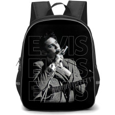 Elvis Presley Backpack School Bag StudentPack - Grayscale Singing Portrait Poster