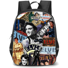 Elvis Presley Backpack School Bag StudentPack - Portrait New York Retro Collage Poster