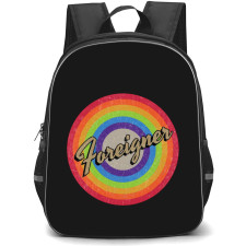 Foreigner Backpack School Bag StudentPack - Retro Rainbow Logo