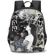 Gracie Abrams Backpack StudentPack - Gracie Abrams Grayscale Collage Poster
