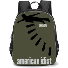 Green Day Backpack StudentPack - Green Day American Idiots Illustration Art Poster