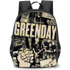 Green Day Backpack StudentPack - Green Day Grayscale Collage Poster
