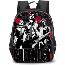 Green Day Backpack StudentPack - Green Day Logo On Black Background