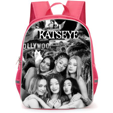 Katseye Backpack School Bag StudentPack - Group Picture Grayscale Collage Poster