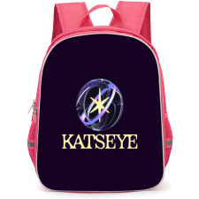 Katseye Backpack School Bag StudentPack - Logo In Violet Background