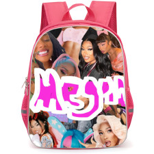 Megan Thee Stallion Backpack School Bag StudentPack - Silly Portrait Collage Poster